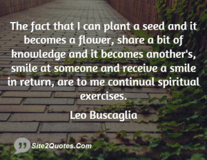 Inspirational Quotes - Leo Buscaglia