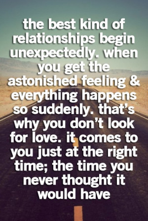 ... Relationships Begin Unexpectedly When You Get The Astonished Feeling