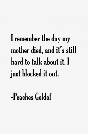 Peaches Geldof Quotes & Sayings