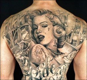 ... ://tatuajes-fotos.com/2013/01/tatuaje-marilyn-monroe-en-espalda.html