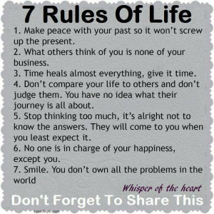 rules of life life quotes quotes quotelife wise advice wisdom life ...