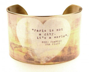 ... France Love Cuff, Paris Jewelry, Paris Quotes, Gold Cuff Bracelet
