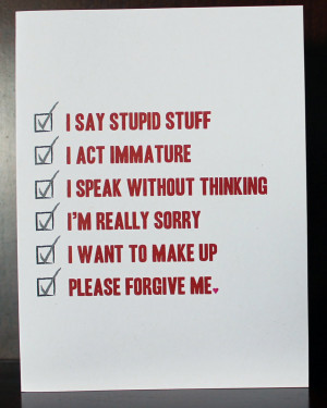 Im So Sorry Please Forgive Me Quotes I'm sorry greeting card