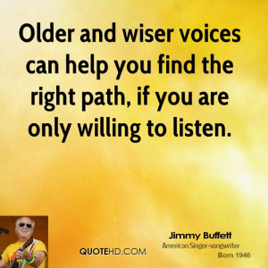 older and wiser voices quote graphic