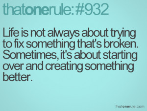 Starting Over Quotes