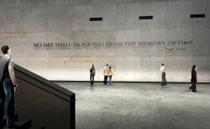 An early rendering of the inscription at the National September 11 ...