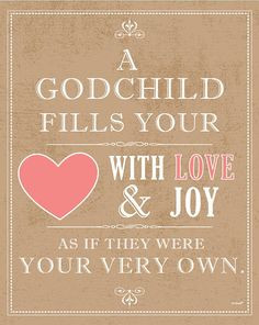 My heart is BURSTING with love for my godchild ♥ :) What a blessing ...