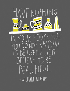 William Morris Quote Archival Print by lisacongdon on Etsy