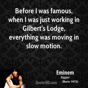 Eminem - Before I was famous, when I was just working in Gilbert's ...