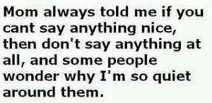 People wonder why I'm quiet funny facebook quote