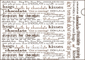 Chocolate005. *Chocolate Sayings