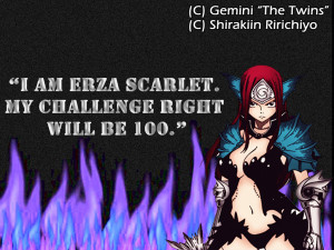 Erza Scarlet Quote Anime Animegirl Titania Erzascarlet