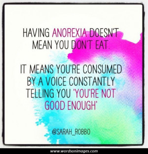 Inspirational Quotes About Anorexia