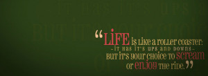 Life Roller-coaster Quote Facebook Cover Ulimate Collection Of Top 50 ...