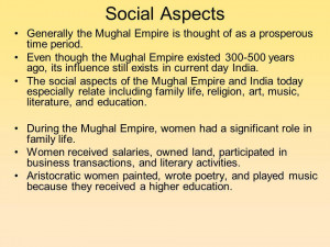 Mughal Empire Social Structure