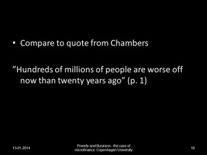 Compare to quote from Chambers Hundreds of millions of people are ...