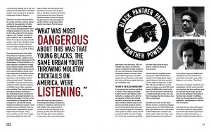 ... , subtle breaking of the grid appears (pull quote, image boxes