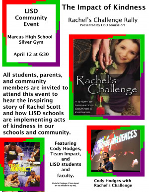 Rachels Challenge Rally Flyer