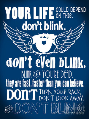 Dont Blink Quote Doctor Who