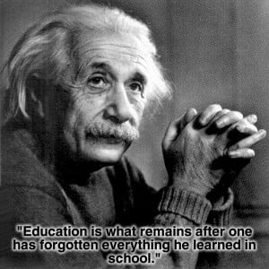 Albert Einstein quotes Education, learned