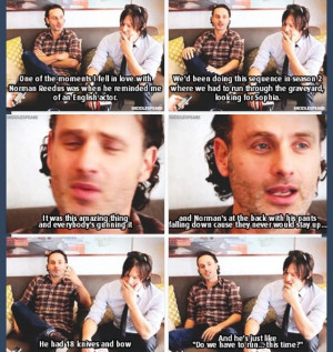 Andrew Lincoln and Norman Reedus interview