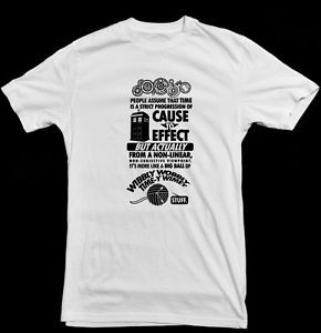 ... -DR-WHO-TARDIS-DOCTOR-QUOTE-FUNNY-NOVELTY-PARODY-MENS-WHITE-T-SHIRT