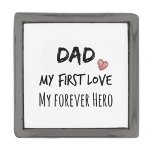 Father of the Bride: Dad and Daughter Quote Gunmetal Finish Lapel Pin