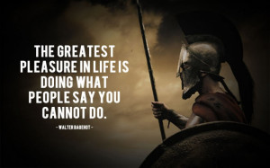 Motivation Quote - The greatest pleasure in life is doing what people ...