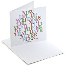 Welcome The New Year Quote Christmas Boxed Card