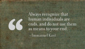 One of Kant’s famous quotes