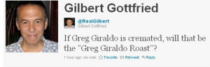 When later asked if he regretted his words, Gilbert replied, “Greg ...