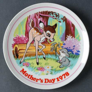 SCHMID PORCELAIN Disney Mothers Day Plate STOCK