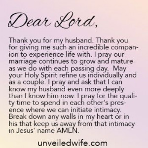 Prayer Of The Day – Knowing My Husband More Deeply