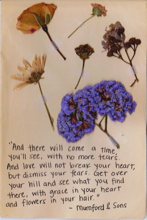 flowers, love, lyrics, mumford and sons, quote, song, text, words