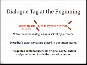 ... tag at the beginning middle or end of a sentence and provides practice