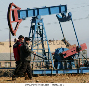 ... oil field near Baku, Azerbaijan, on Wednesday, February 4, 2009