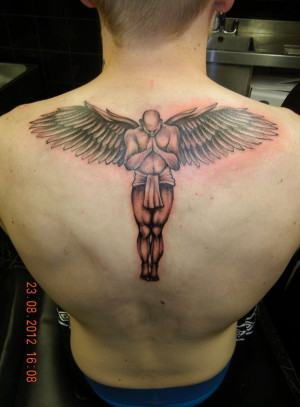 Angel Wing Tattoos for Men On Back
