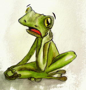 Sad Frog Template