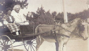 ... featuring Clemens and Margaret Blackmer in the donkey cart in Bermuda