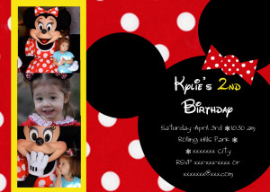 minnie mouse kate minnie invite inside full i went with a mickey mouse