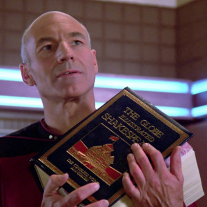 Picard's copy of The Globe Illustrated Shakespeare: The Complete Works