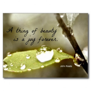 Raindrop on leaf, with quote: 