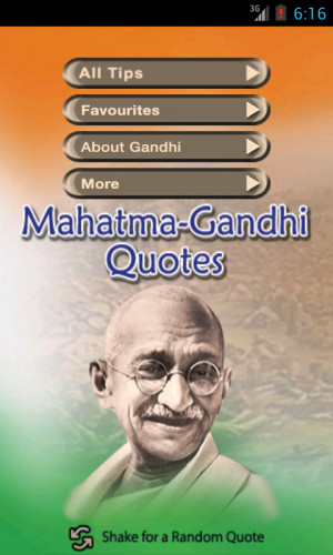 Gandhi Inspirational Quotes - screenshot