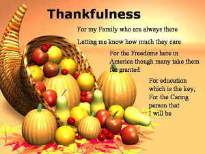 prior to Thanksgiving break, students will create aThanksgiving poem ...