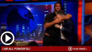 WWE's Seth Rollins has had a great time with JON STEWART ... On 'Daily ...