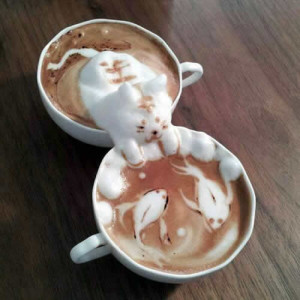 Top 10 best cats in coffee Latte Art, Baristas special!