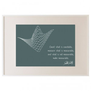 Science art - Galileo Galilei inspirational quote by frameitposters