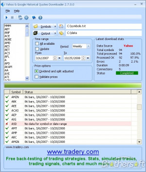 Yahoo Quotes Downloader 2.7.0.1 Download