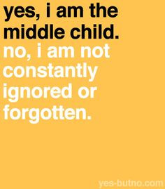 August 12th is National Middle Child Day ! I'm a middle kid :) More