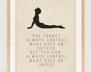 Yoga poster - Spiritual Typography Wall Art Print - Yoga quotes ...